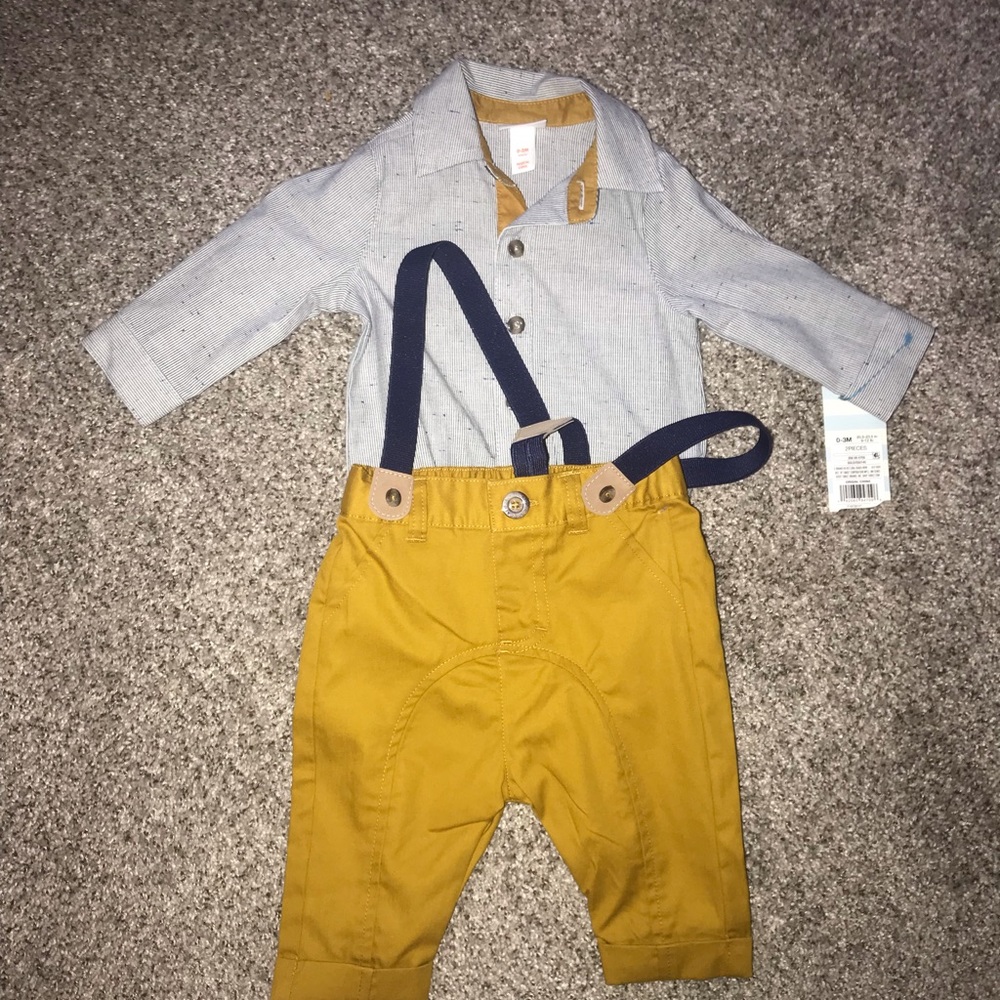 NWT Cat and Jack suspender set